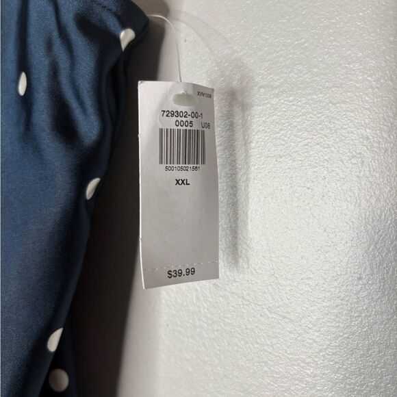 Old Navy Polka Dot Satin Midi Slip Skirt NWT - Picture 5 of 6